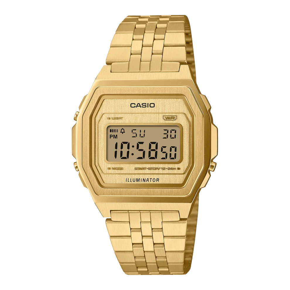 Casio Gold Digital Vintage Stainless Steel Watch