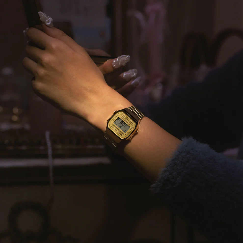 Casio Vintage Gold Digital Watch for Men & Women