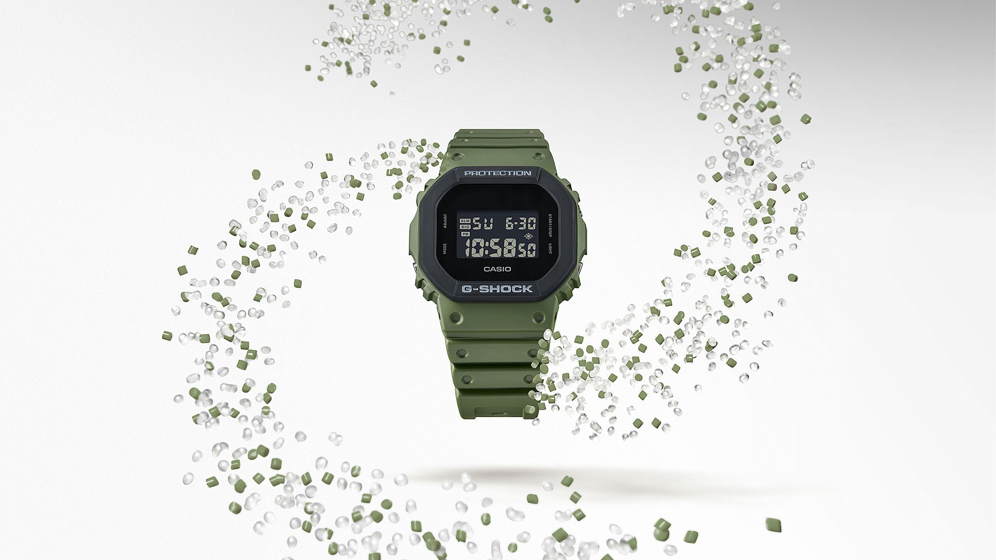Olive Green Casio G-Shock Digital Watch for Men
