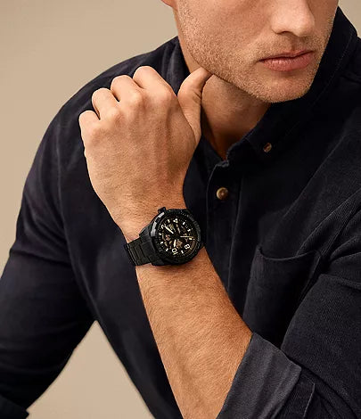 Fossil Black Automatic Skeleton Dial Men’s Watch