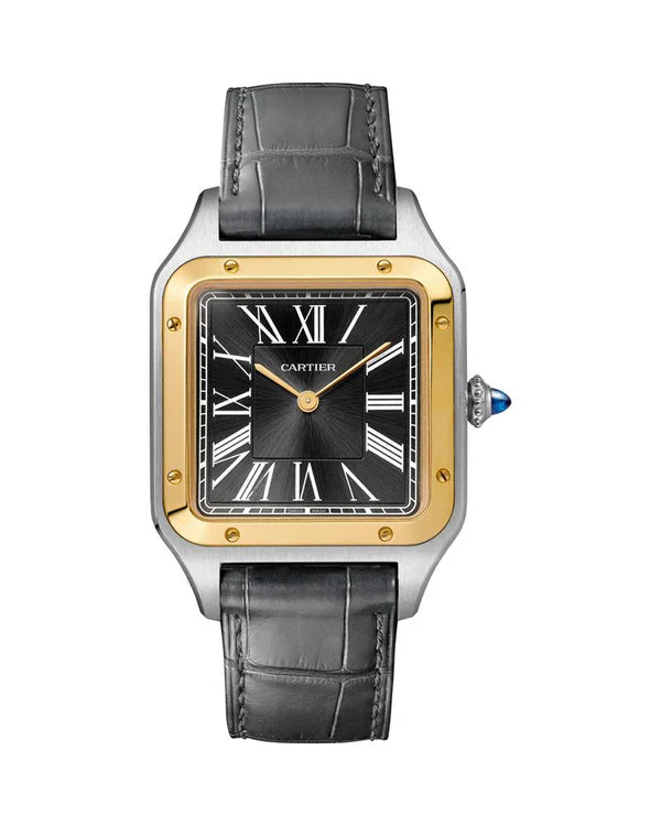 Luxury Two-Tone Square Dial Watch for Men & Women
