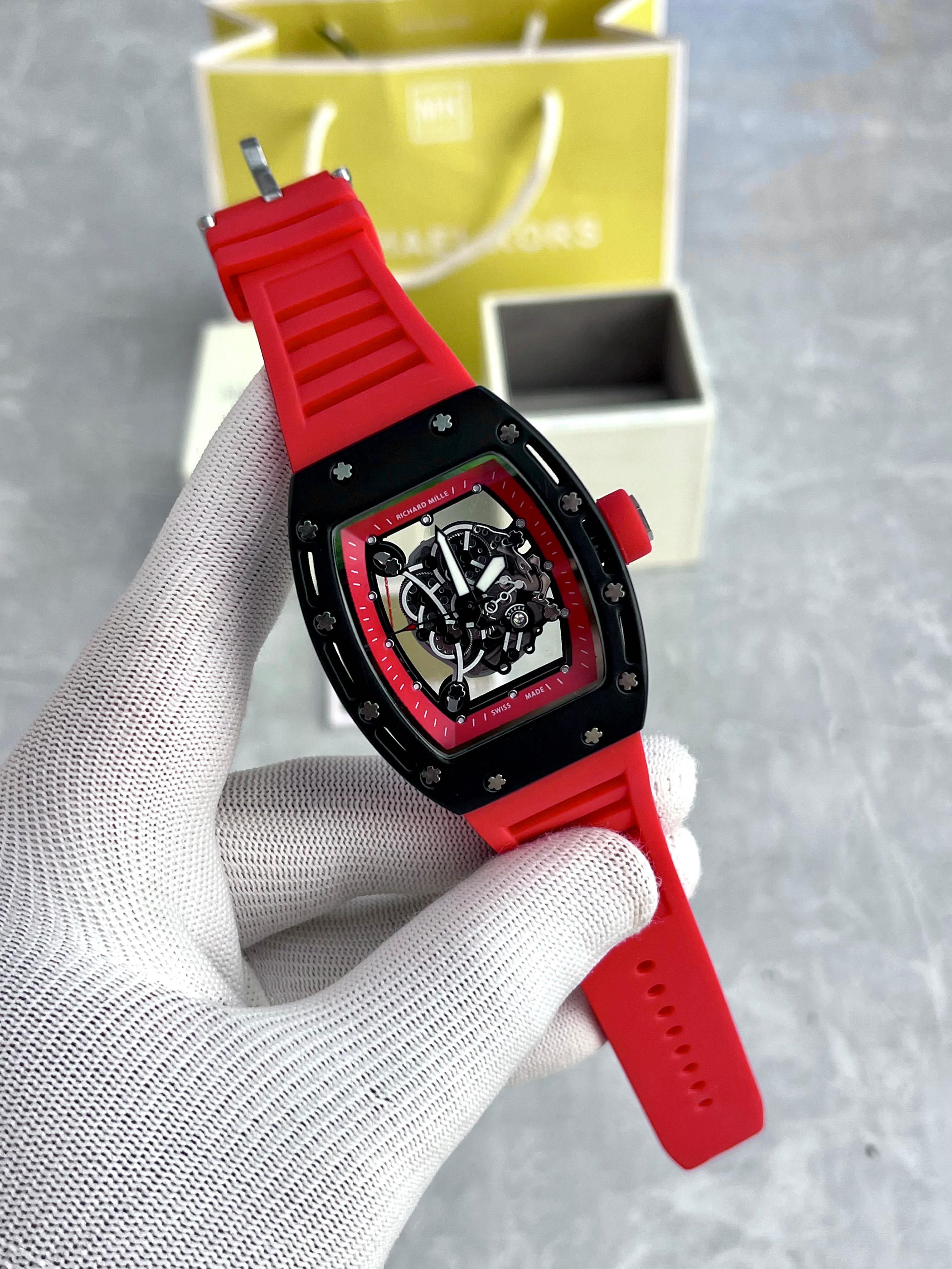 Luxury Richard Mille Inspired Skeleton Dial Men's Watch