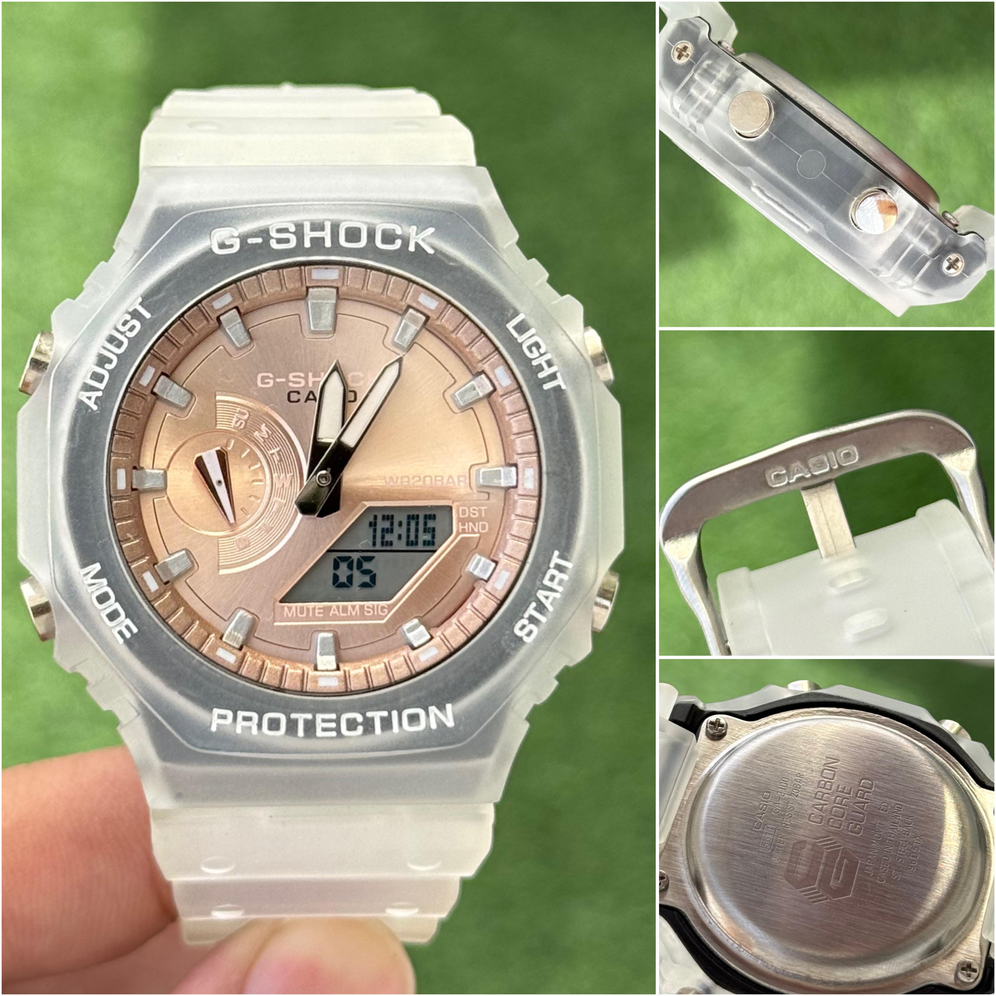 Casio G-Shock Transparent Gold Dial Analog Digital Watch