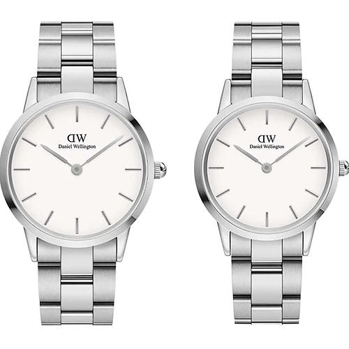 Silver Harmony Couple Watch Set