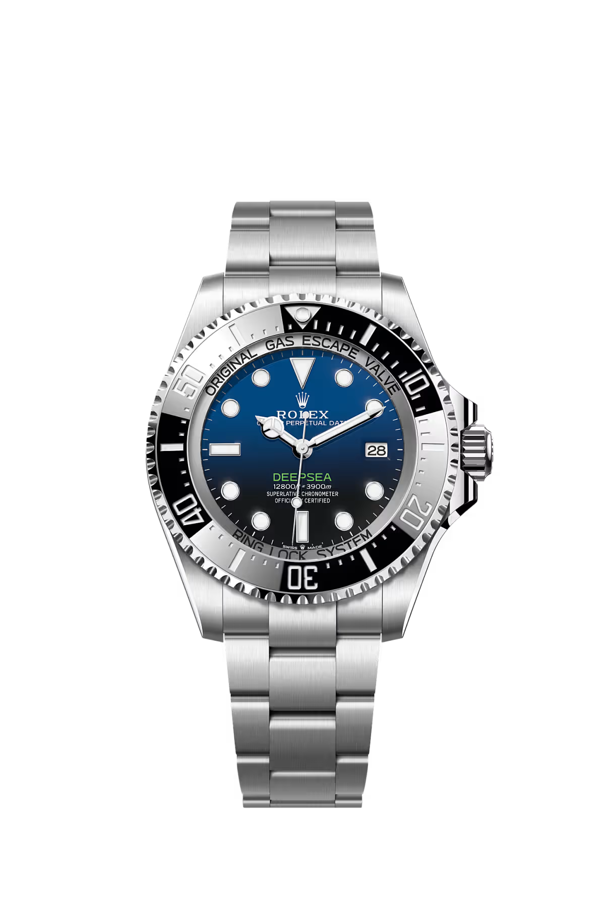 Rolex Automatic Blue Dial Analog Silver Chain Metal Round Men's Watch