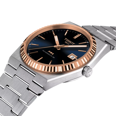 Tissot PRX Powermatic 80 Blue Dial Two Tone Stainless Steel Men’s Automatic Watch