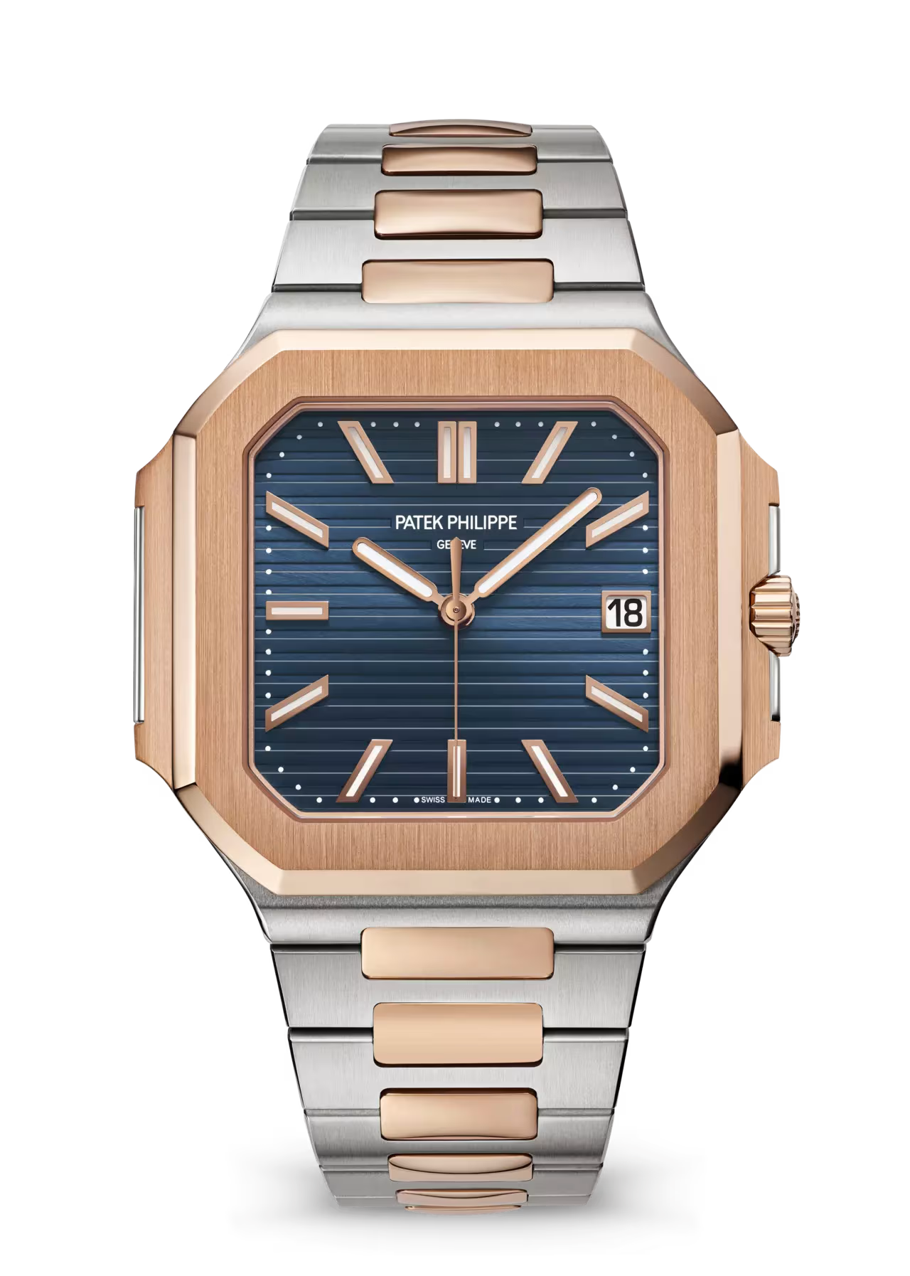 Patek Philippe Nautilus Rose Gold Blue Dial Luxury Men’s Watch
