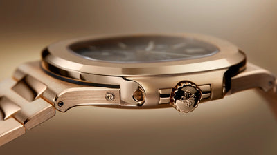 Luxury Rose Gold Men’s Watch with Moon Phase Dial