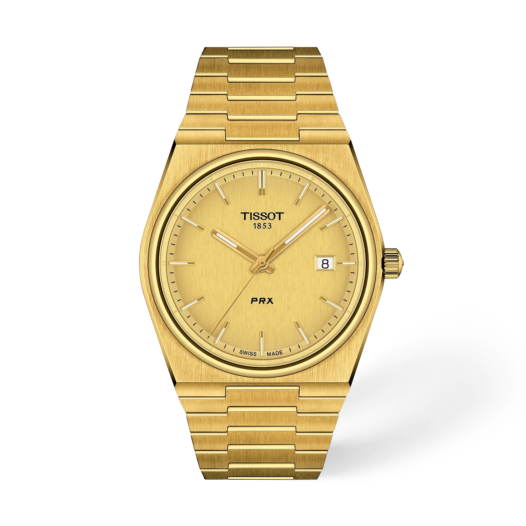 Tissot PRX Gold Dial Stainless Steel Men’s Watch | Luxury Gold Finish Wrist Watch