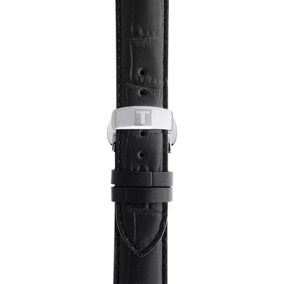 Tissot Le Locle Powermatic 80 Black Dial Leather Strap Men’s Automatic Watch