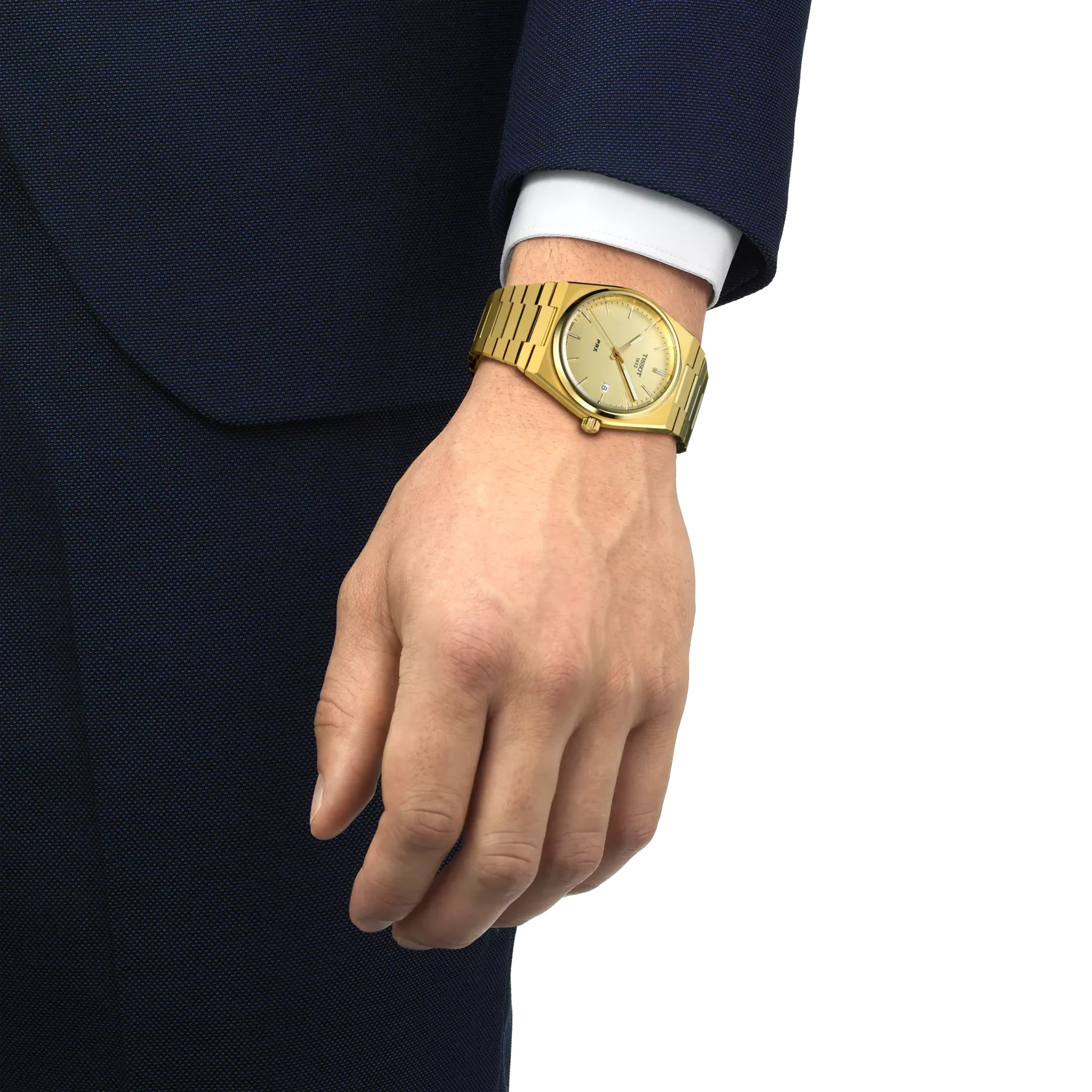 Tissot PRX Gold Dial Stainless Steel Men’s Watch | Luxury Gold Finish Wrist Watch