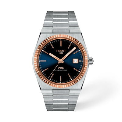 Tissot PRX Powermatic 80 Blue Dial Two Tone Stainless Steel Men’s Automatic Watch