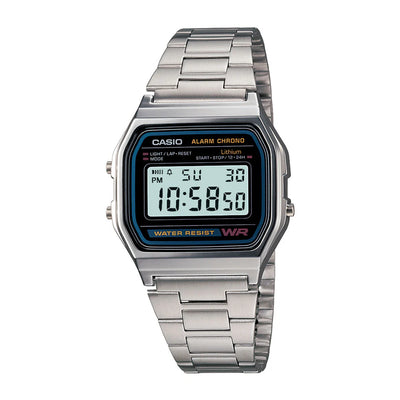Casio Vintage Digital Silver Stainless Steel Watch