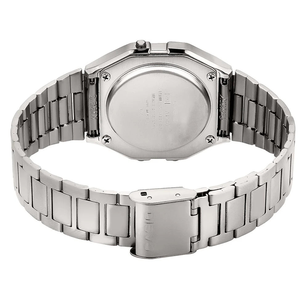 Casio Vintage Digital Silver Stainless Steel Watch