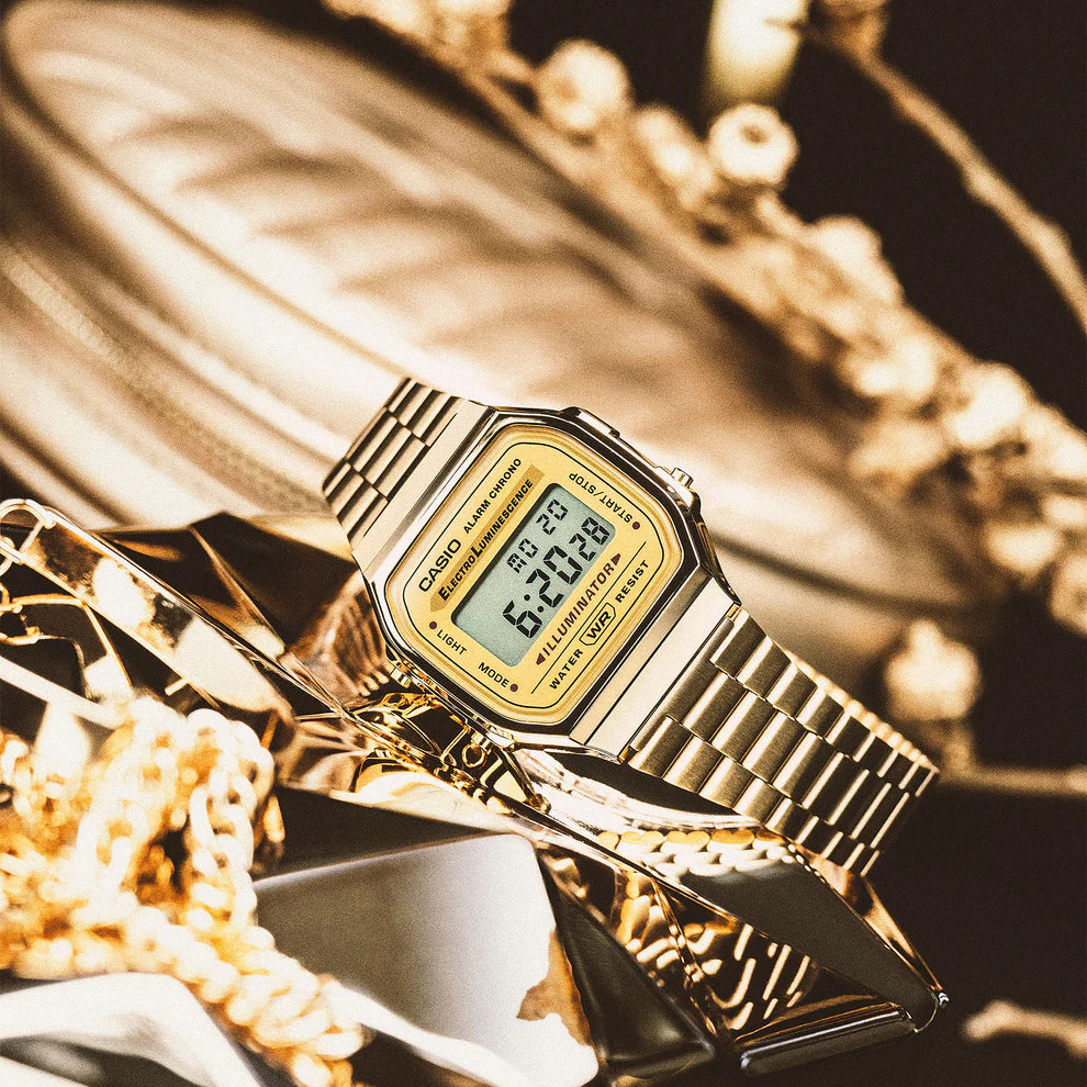 Casio Vintage Gold Digital Watch for Men & Women