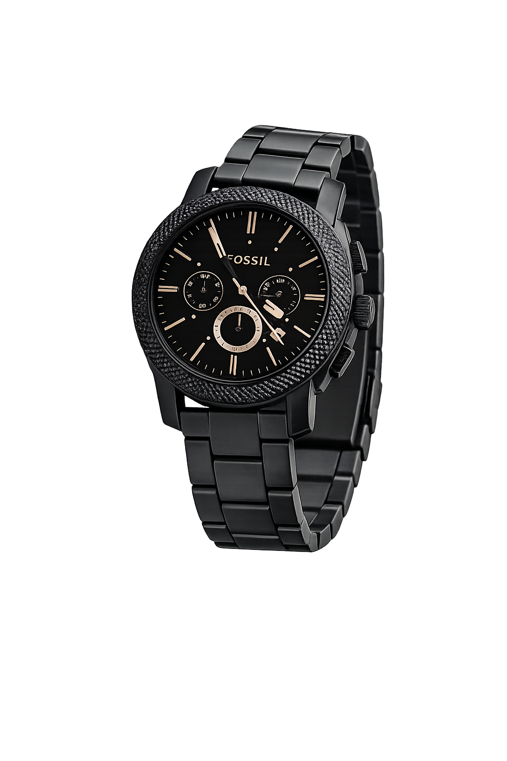 Fossil Black Dial Full Metal Chronograph Men's Watch