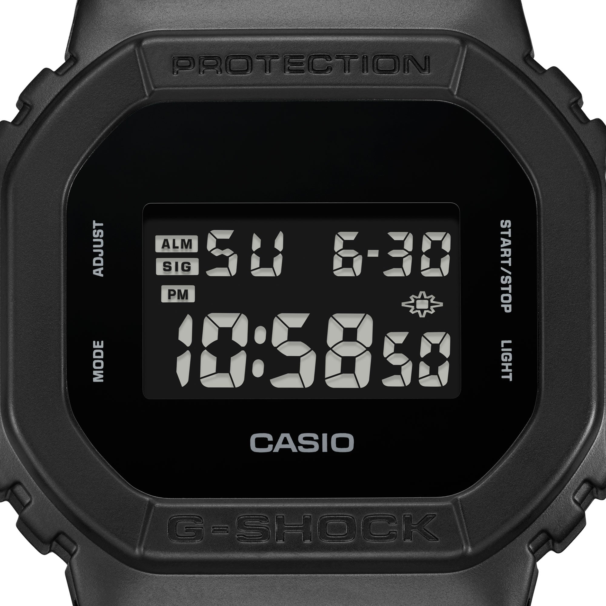 Matte Black Casio G-Shock Digital Watch for Men