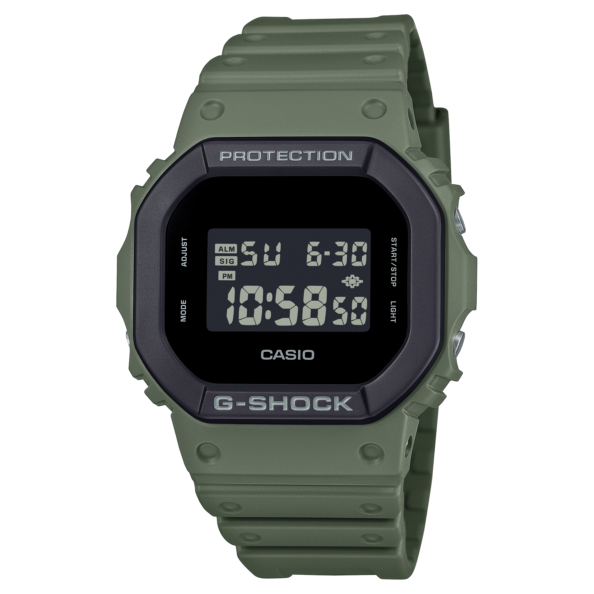 Olive Green Casio G-Shock Digital Watch for Men