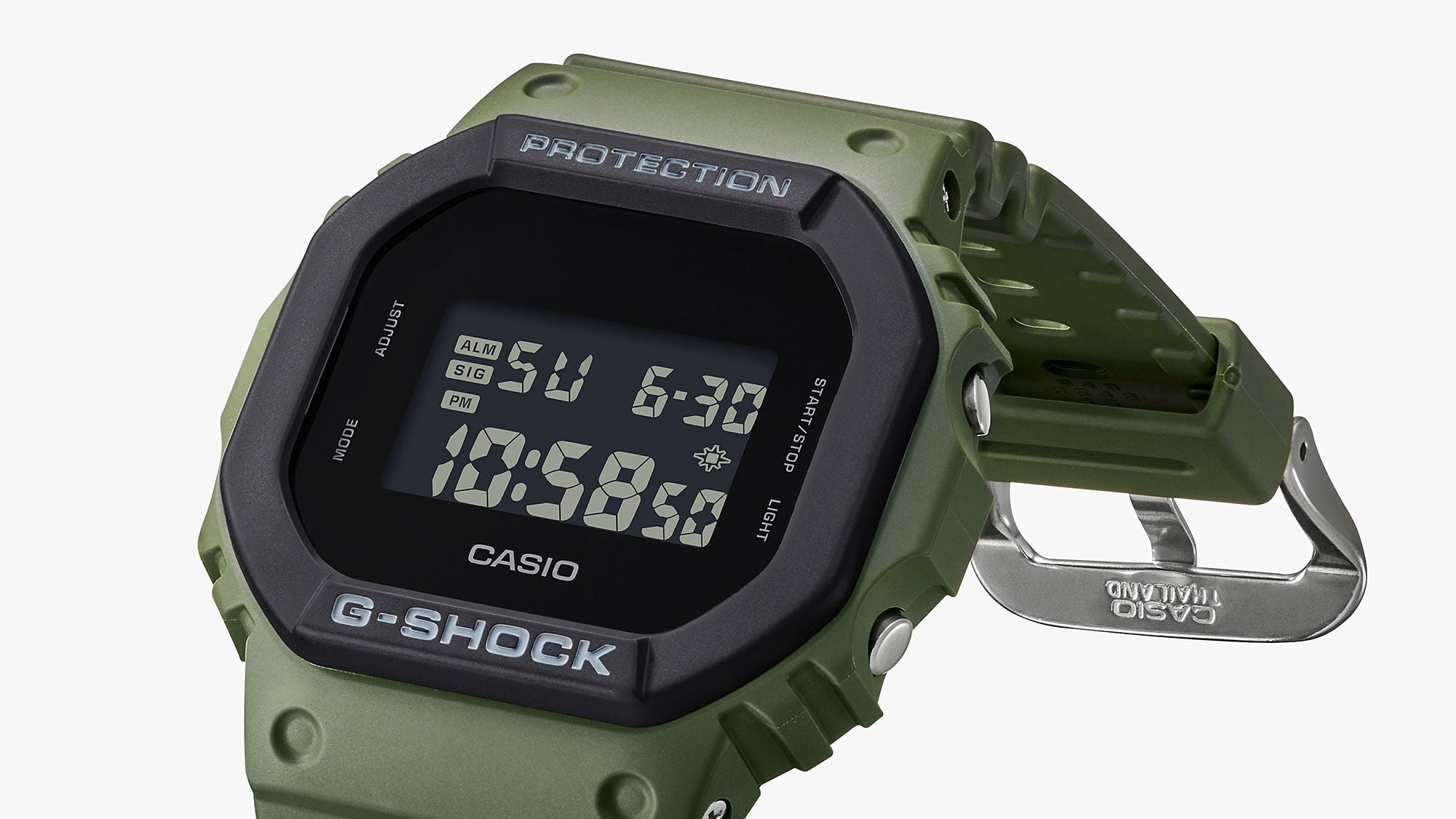 Olive Green Casio G-Shock Digital Watch for Men