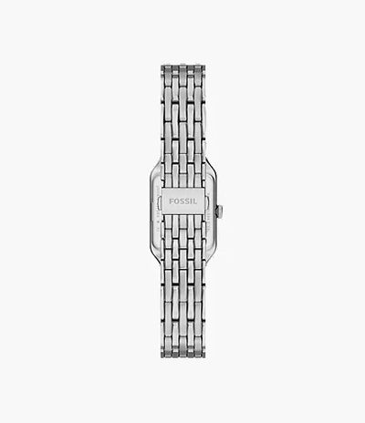 Elegant Silver Rectangular Women’s Watch with Roman Numeral Dial