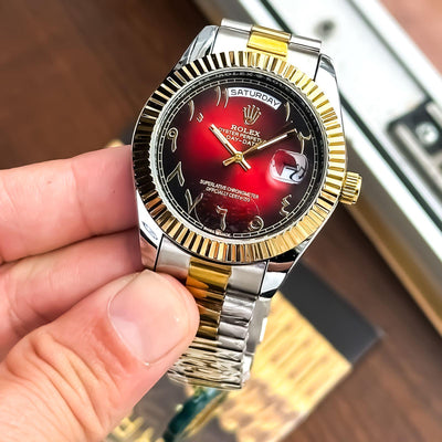 Luxury Two-Tone Datejust Style Watch