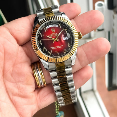 Luxury Two-Tone Datejust Style Watch