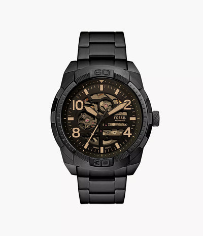 Fossil Black Automatic Skeleton Dial Men’s Watch
