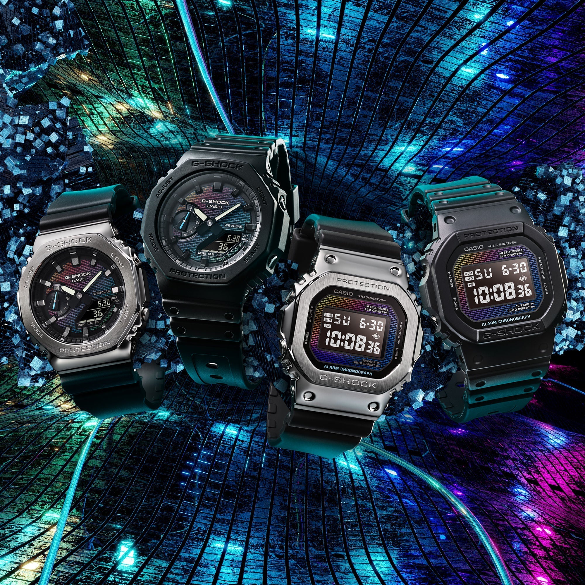 Casio G-Shock Rainbow Dial Digital Watch for Me