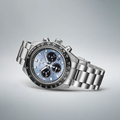 Seiko Prospex Speedtimer Solar Chronograph Ice Blue Dial Men’s Watch Stainless Steel