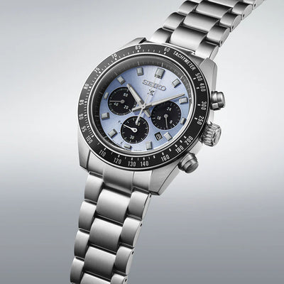 Seiko Prospex Speedtimer Solar Chronograph Ice Blue Dial Men’s Watch Stainless Steel
