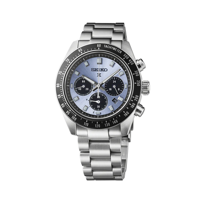 Seiko Prospex Speedtimer Solar Chronograph Ice Blue Dial Men’s Watch Stainless Steel