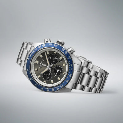 Seiko Prospex Speedtimer Solar Chronograph Men’s Watch Grey Dial Stainless Steel