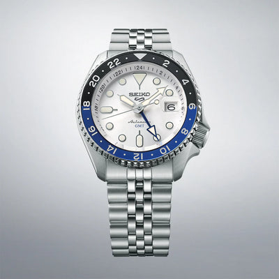 Luxury White Dial GMT Watch for Men