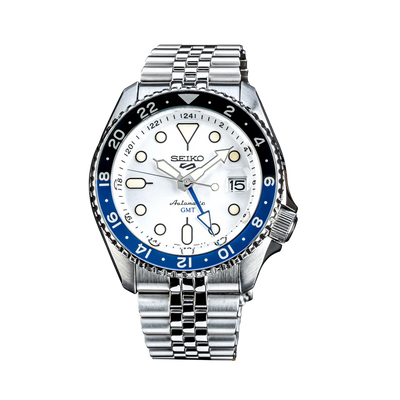 Luxury White Dial GMT Watch for Men
