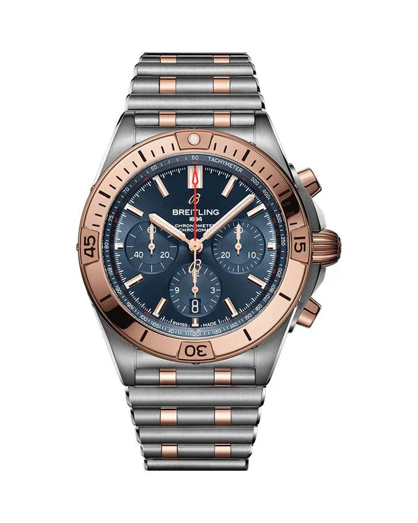 Luxury Two-Tone Chronograph Watch for Men