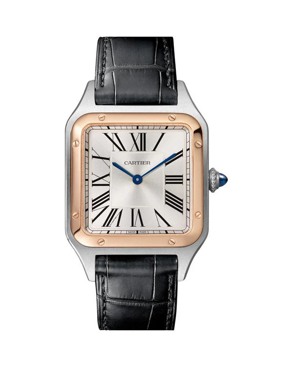 Luxury Two-Tone Square Dial Watch for Men & Women