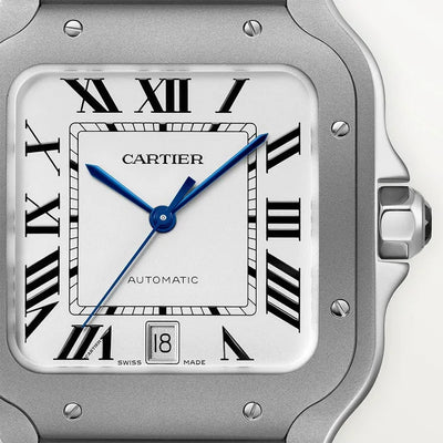Luxury Silver Stainless Steel Watch for Men