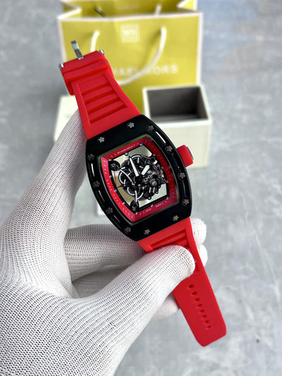 Luxury Richard Mille Inspired Skeleton Dial Men's Watch