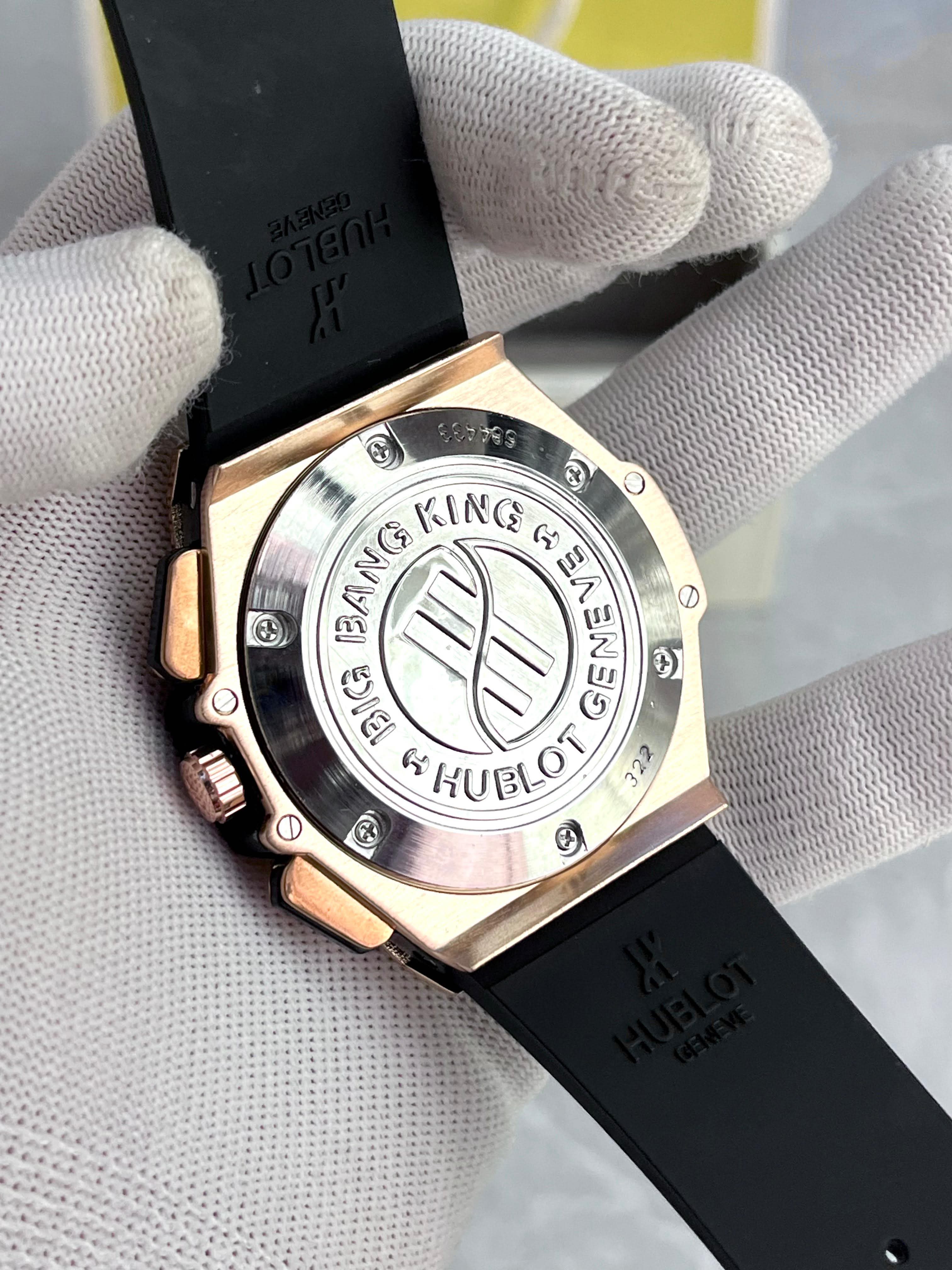 Hublot Rose Gold Skeleton Diamond Luxury Watch for Men