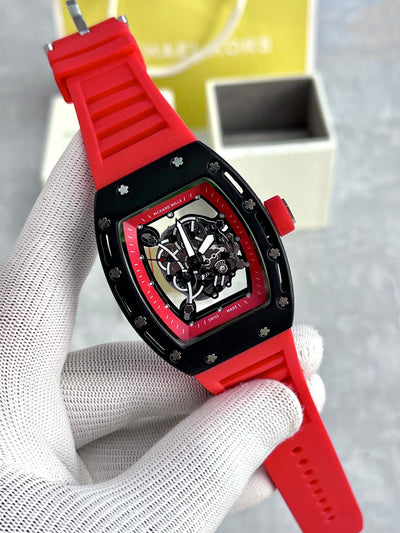 Luxury Richard Mille Inspired Skeleton Dial Men's Watch