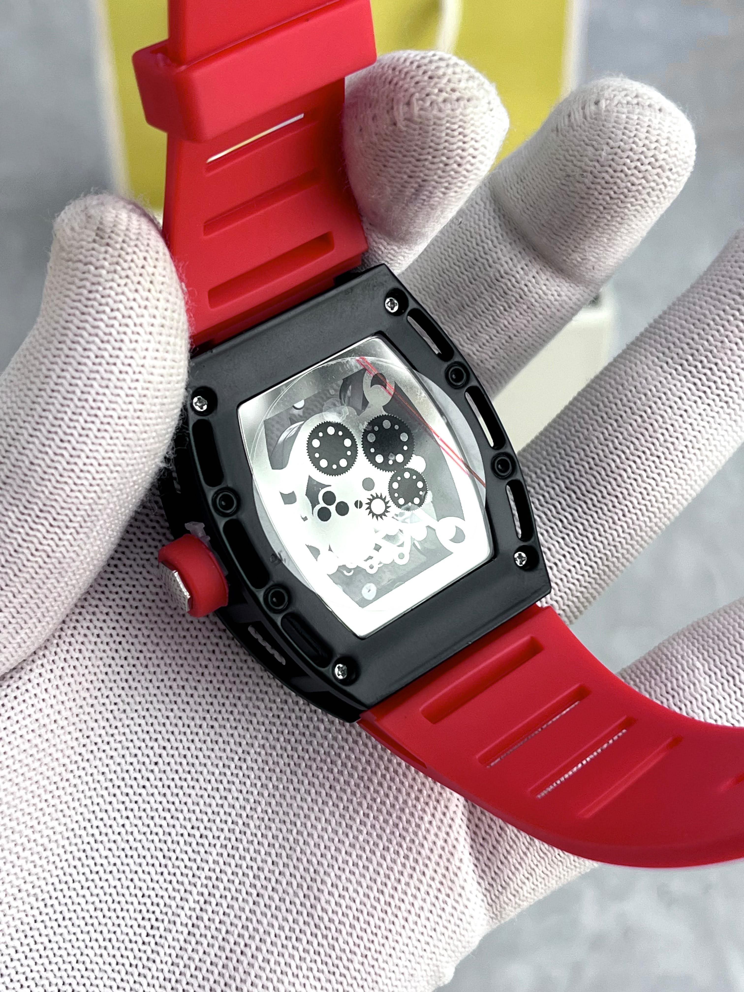 Luxury Richard Mille Inspired Skeleton Dial Men's Watch