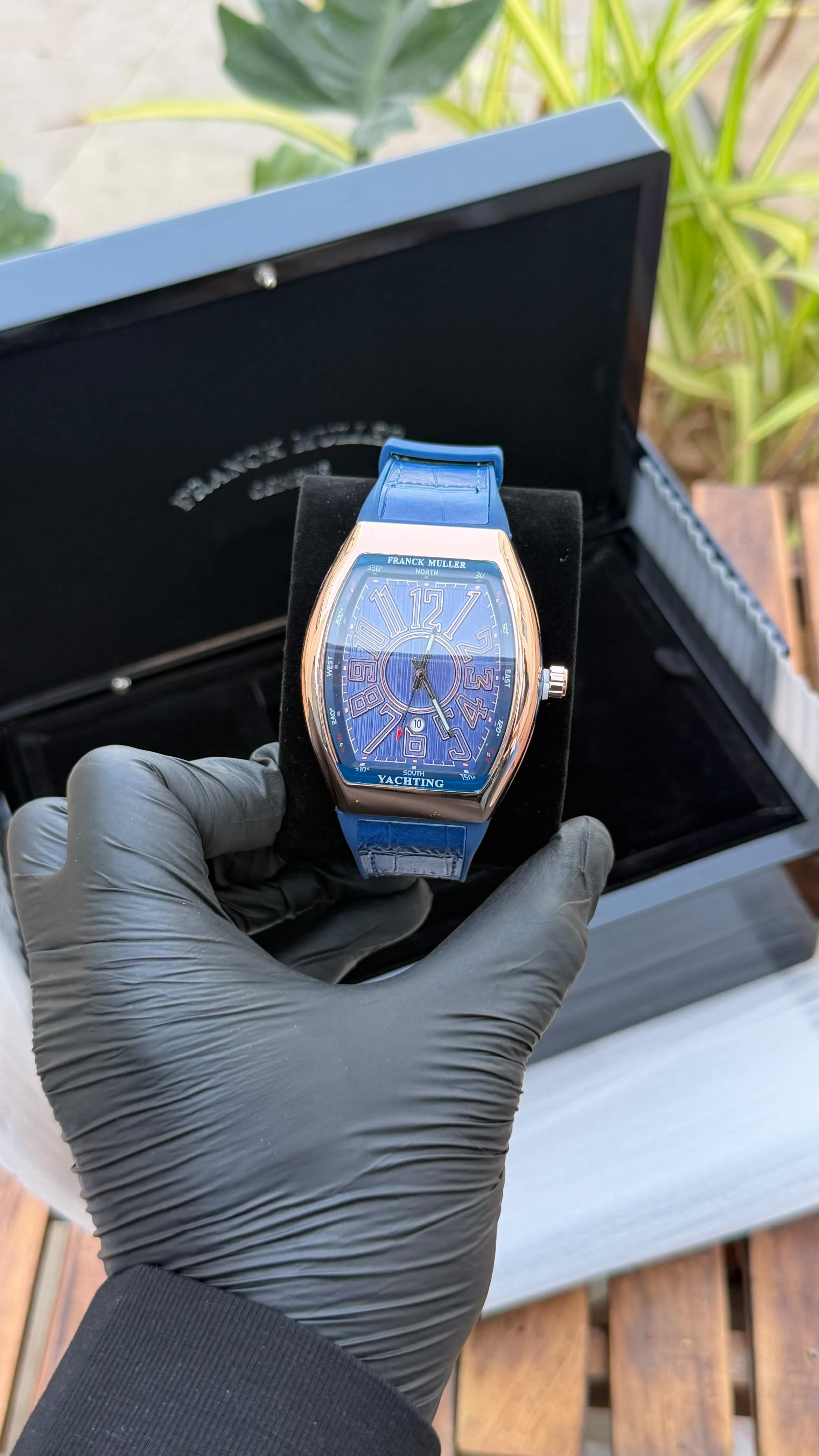 Franck Muller Vanguard Yachting Black Dial Automatic Luxury Watch