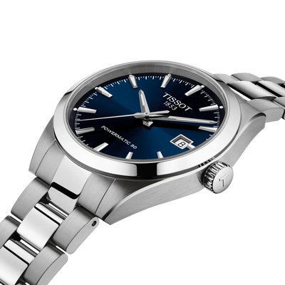 Tissot T-Classic Gentleman Powermatic  Blue Dial Stainless Steel Men’s Automatic Watch