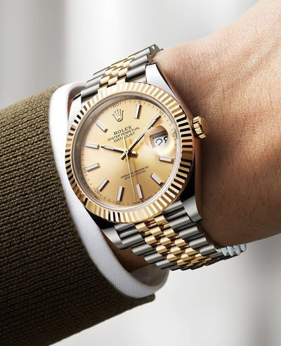 Rolex Date Just 41 Two Tone Gold Dial jubli Bracelet Japanese Master Quality Automatic Men’s Watch