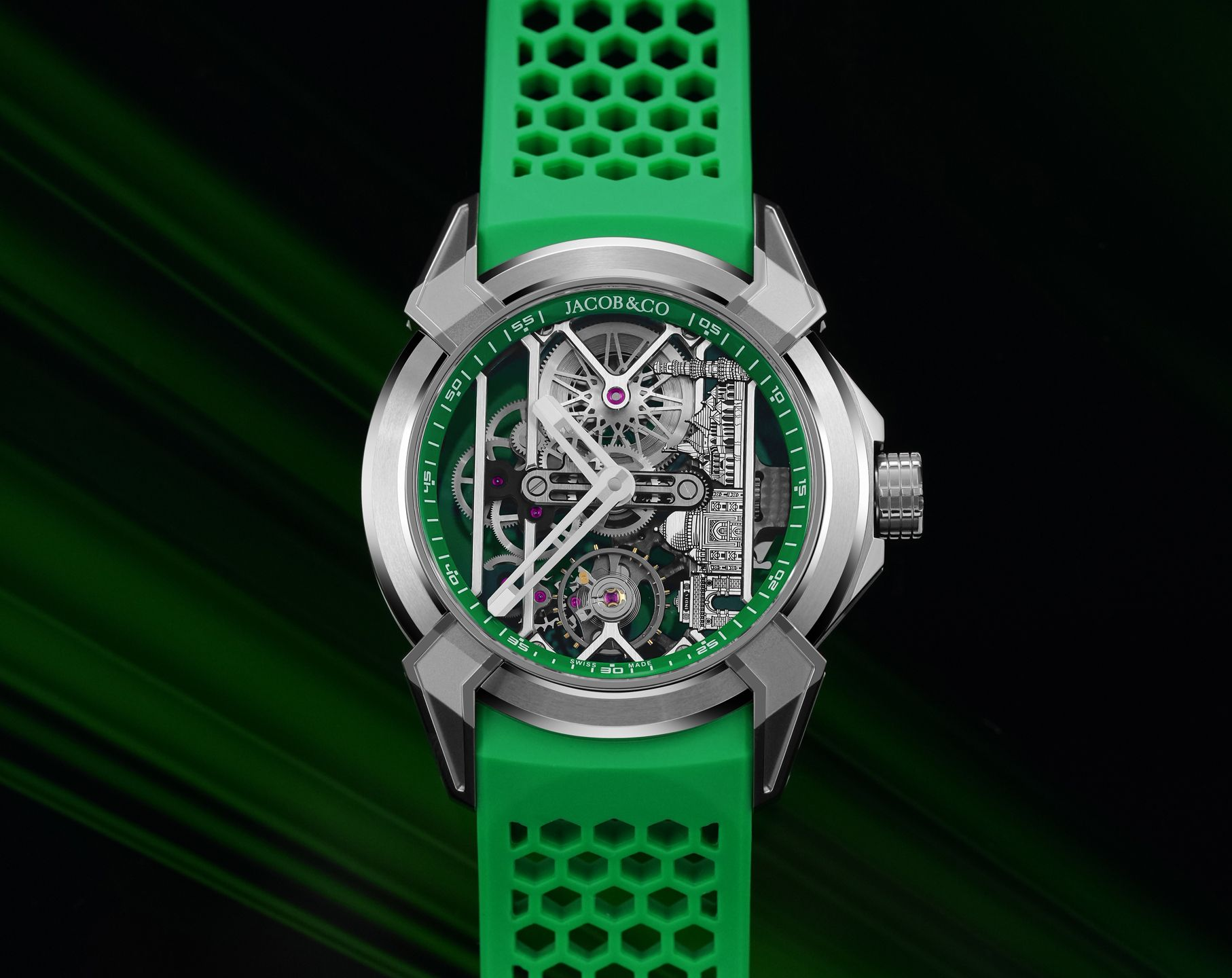 Jacob & Co. Epic X Titanium Green Neoralithe Inner Ring