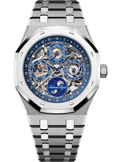 Luxury Blue Dial Stainless Steel Watch for Men