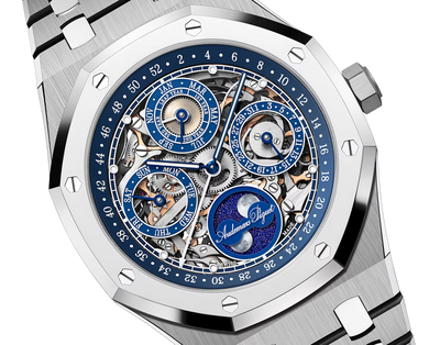 Luxury Blue Dial Stainless Steel Watch for Men