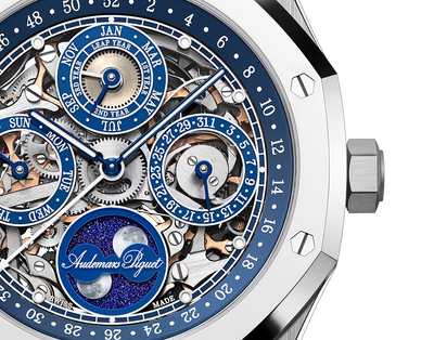 Luxury Blue Dial Stainless Steel Watch for Men