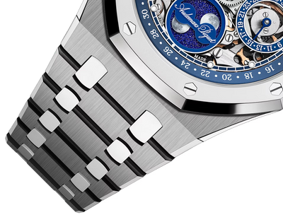 Luxury Blue Dial Stainless Steel Watch for Men